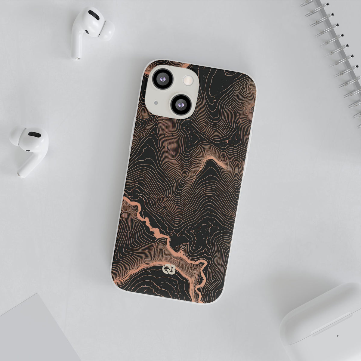 Mesa Elevation Contour · Lite Phone Case for iPhone ·  Black