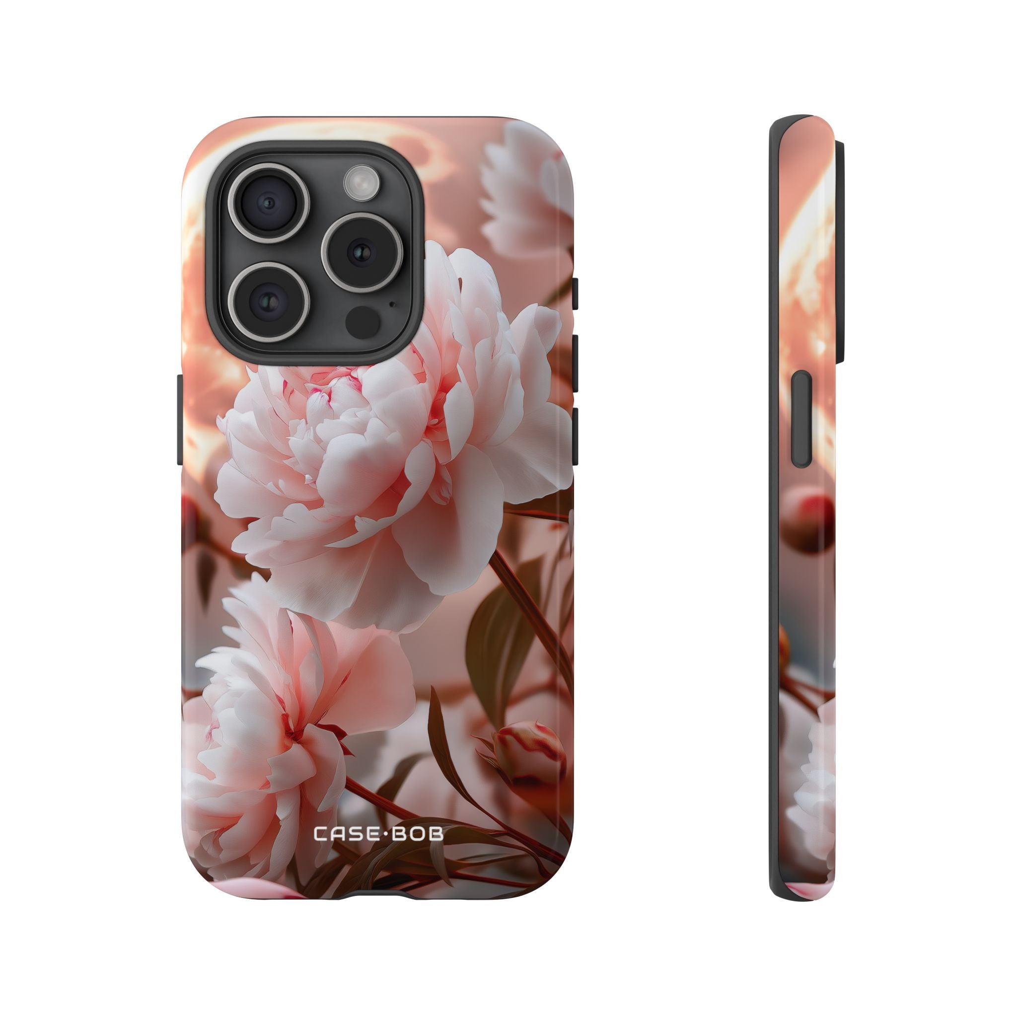 Peony Moonlight iPhone 15 Pro Case - Tough