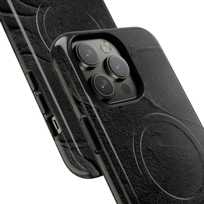 Obsidian Stucco Relief · Tough 2.0 Magnetic Phone Case for iPhone · Black