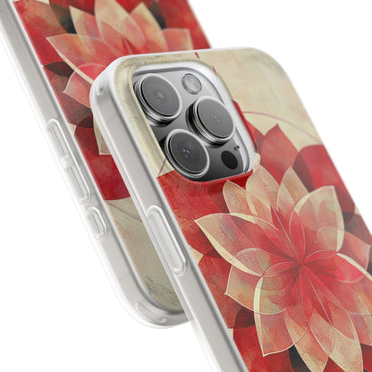 Crimson Bloom iPhone 16 Pro Max Cover - Blød