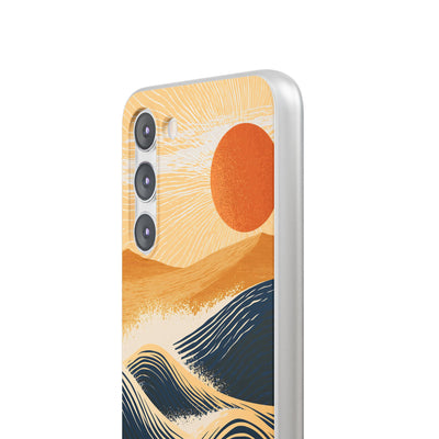 Blue Lite Phone Case for Samsung - Kyoto Cresting Tide