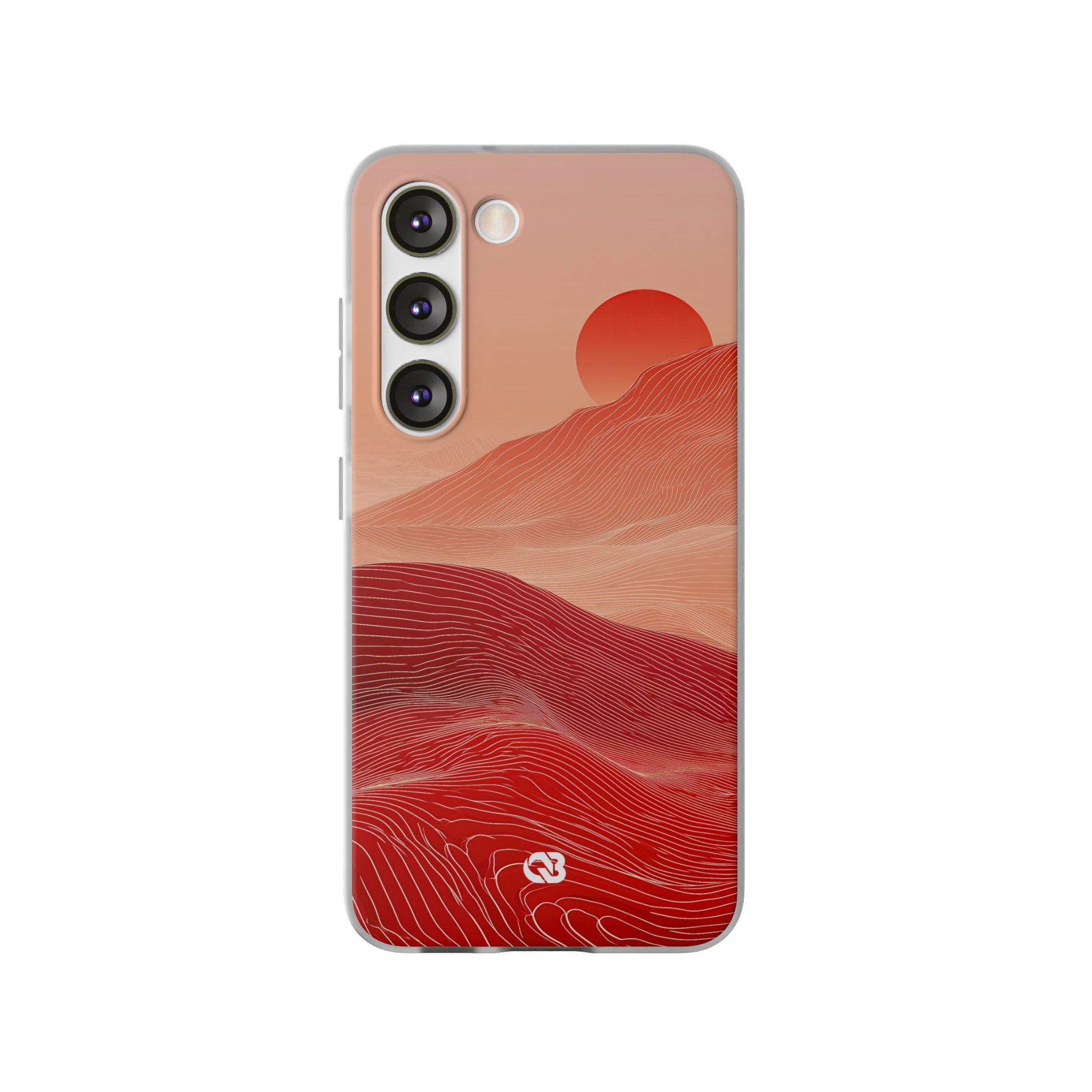 Red Lite Phone Case for Samsung - Crimson Ridge Lines
