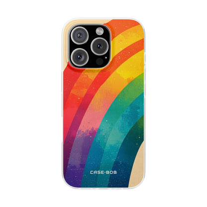 Textured Rainbow Arc iPhone 16 Pro Case - Soft