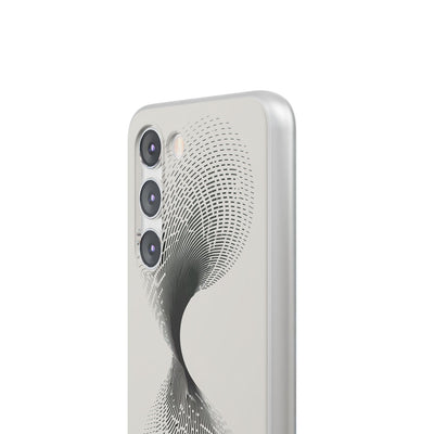 White Lite Phone Case for Samsung - Linear Torsion Grid