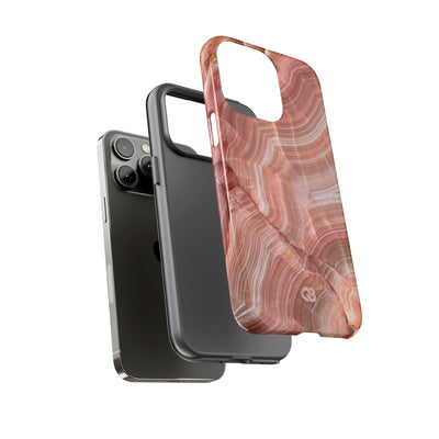 Blushing Rose Strata · Tough Phone Case for iPhone · Pink