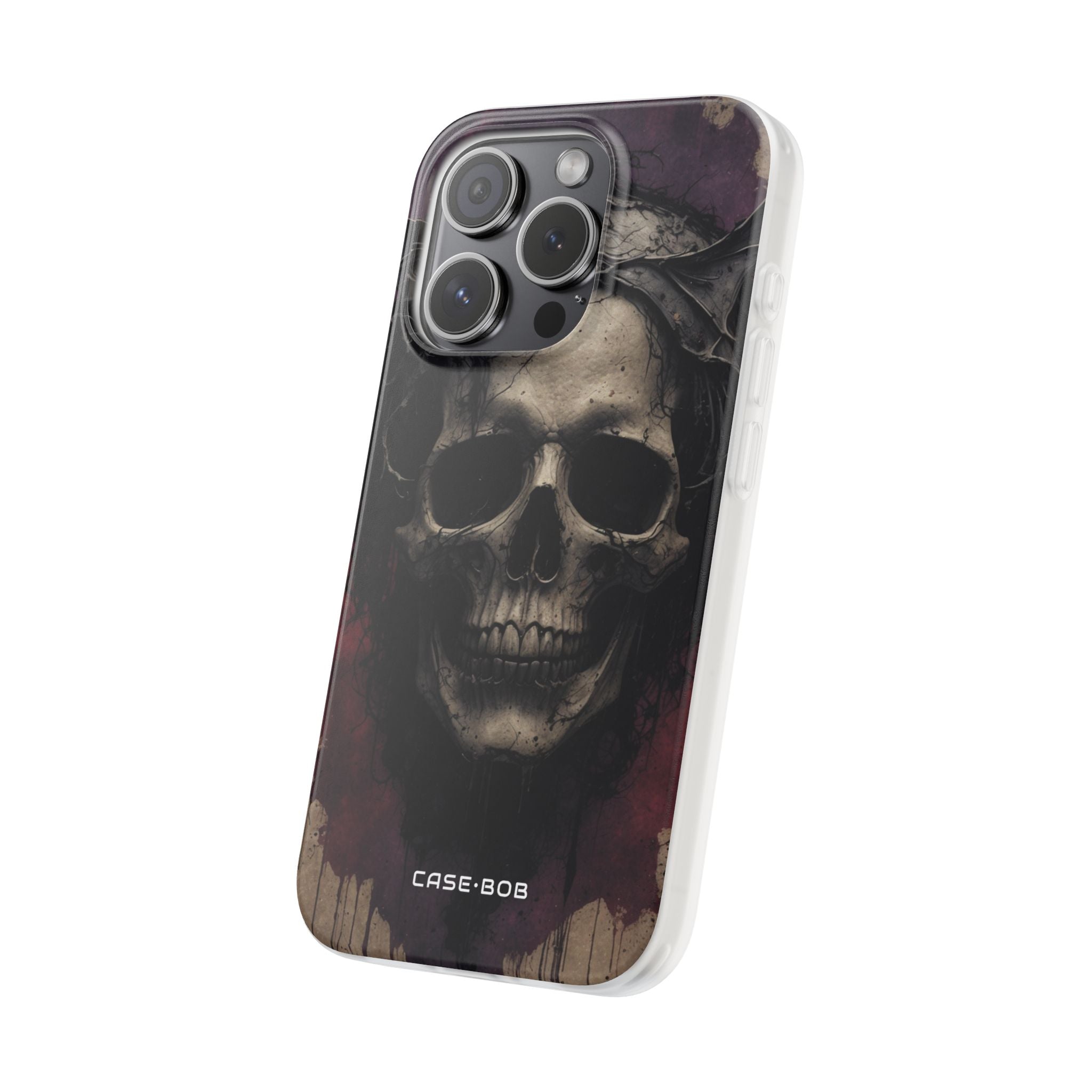 Gothic Skull Crown iPhone 15 Pro Case - Soft