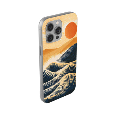 Golden Horizon Waves · Lite Phone Case for iPhone ·  Blue