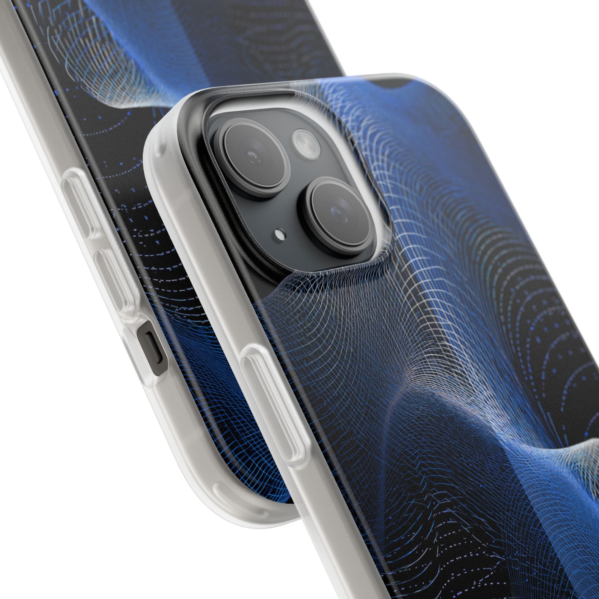 Blue Lite Phone Case for iPhone - Electric Blue Flux