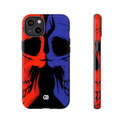 Crimson Cobalt Skulls · Tough Phone Case for iPhone