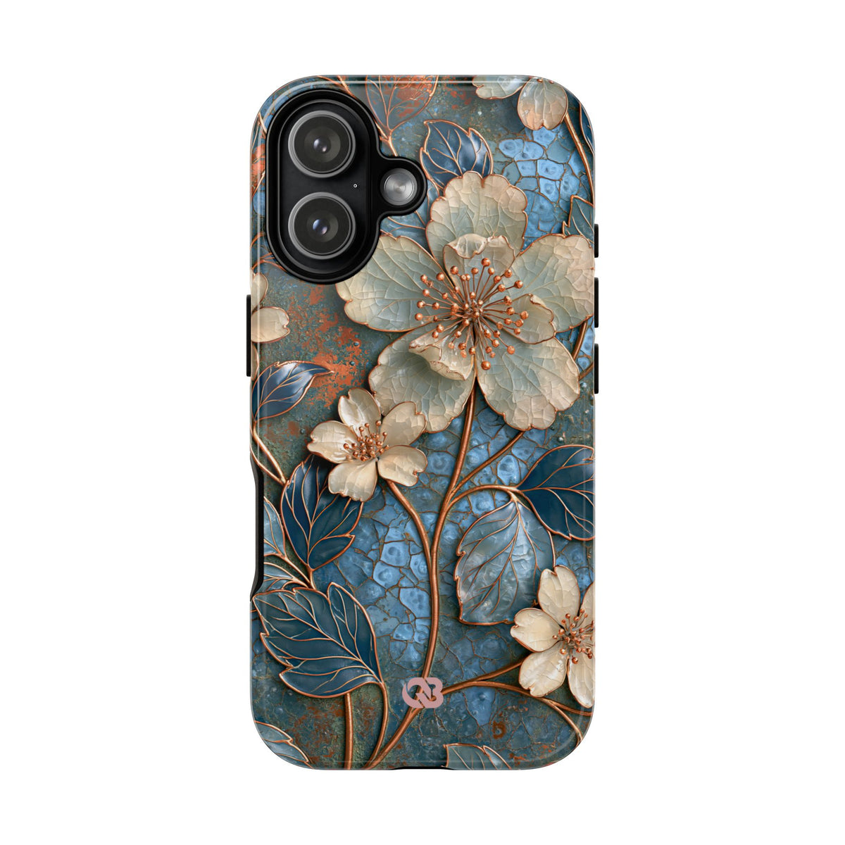 Gilded Blossom Reverie · Tough Phone Case for iPhone · Teal