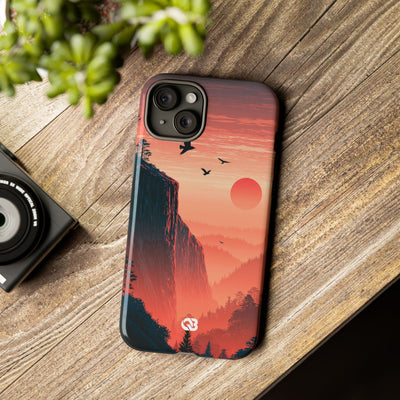 Orange Tough Phone Case for iPhone - Crimson Ridge Flight