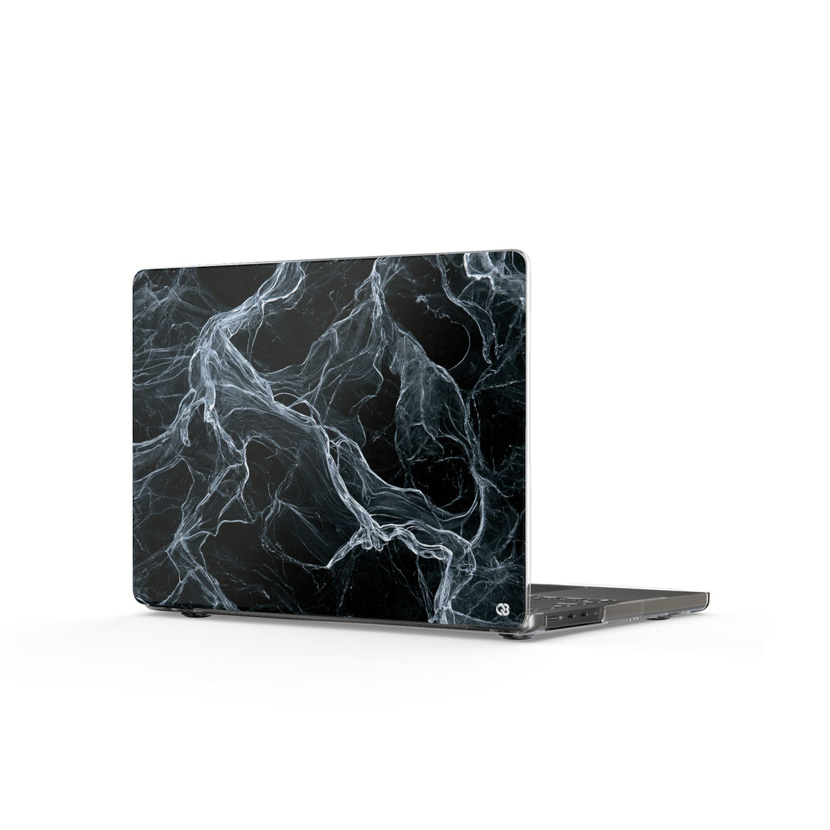 Arctic Gossamer · Clear Hard Case for MacBook · Black