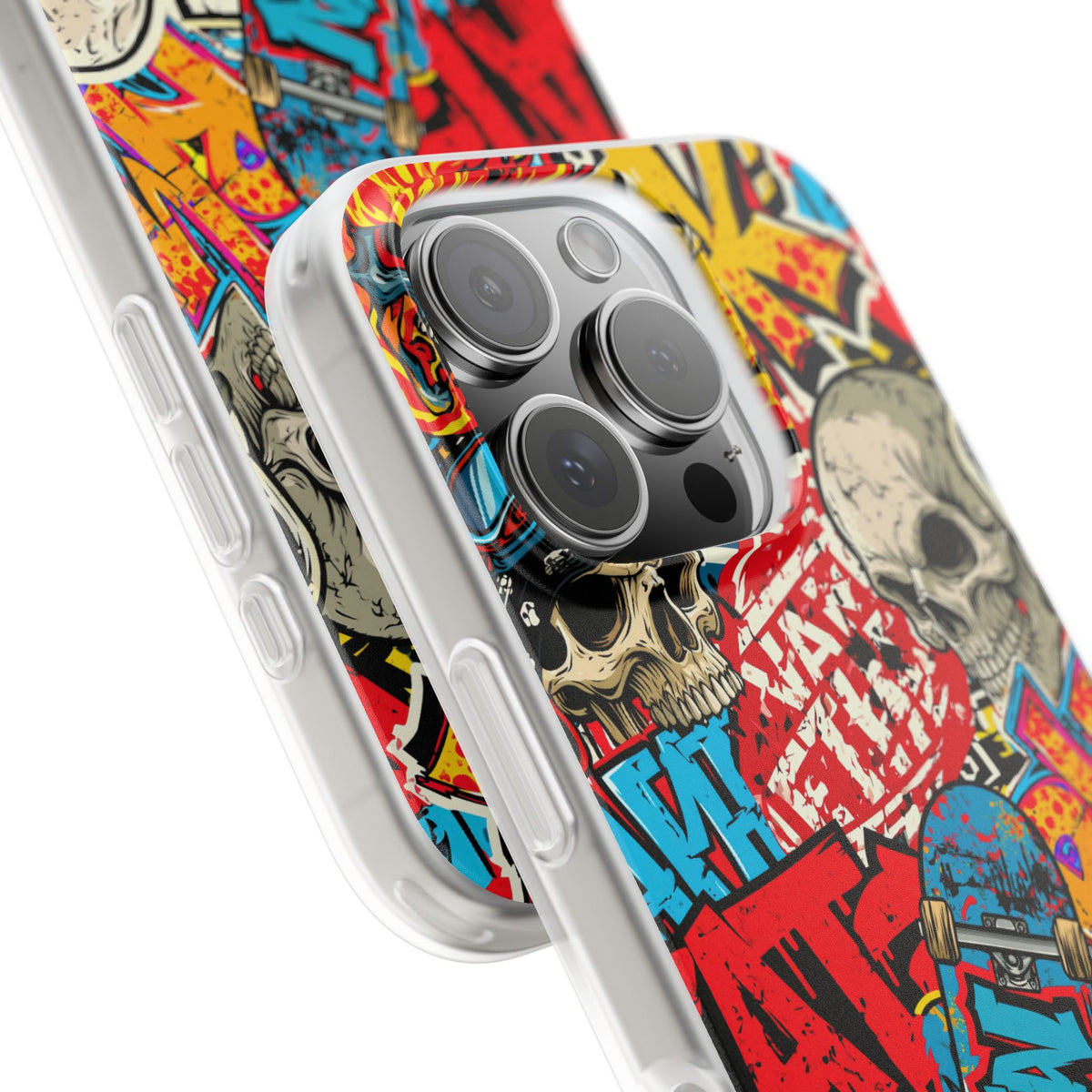 Skate Skull Riot · Lite Phone Case for iPhone ·  Red