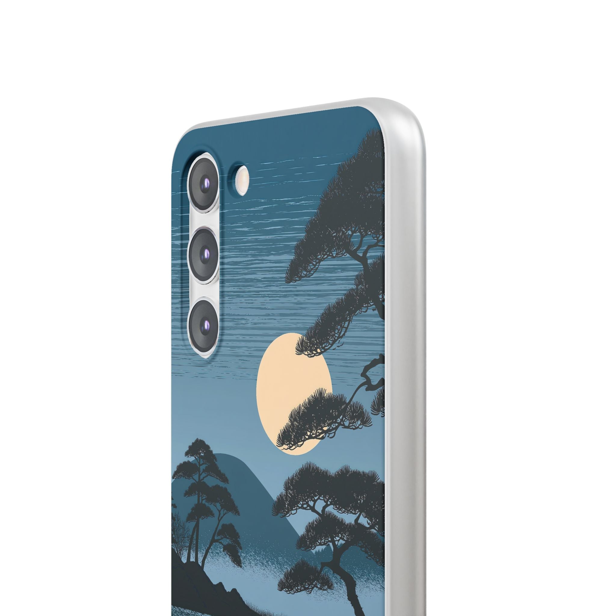Blue Lite Phone Case for Samsung - Midnight Kyoto Pine