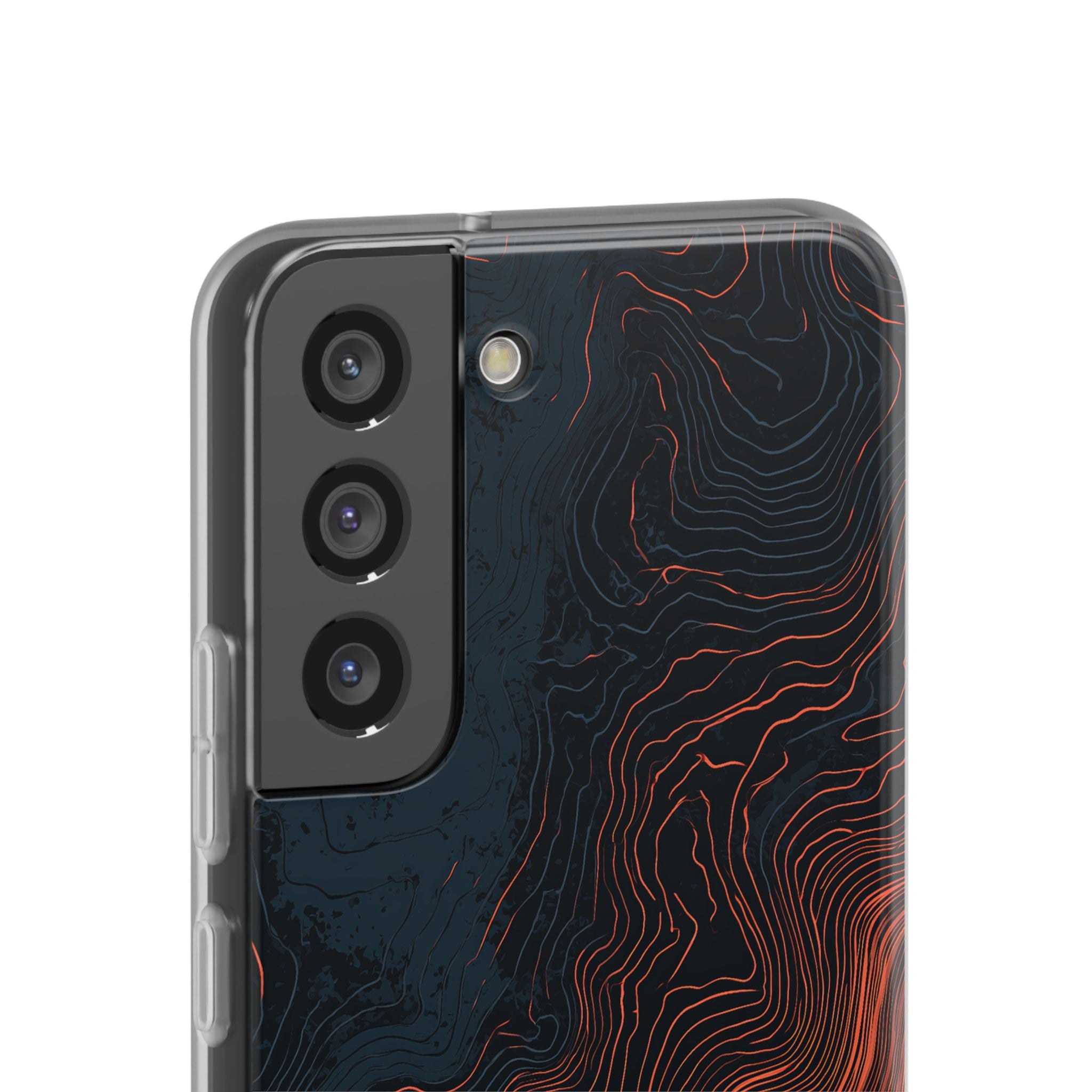 Black Lite Phone Case for Samsung - Volcanic Basalt Map