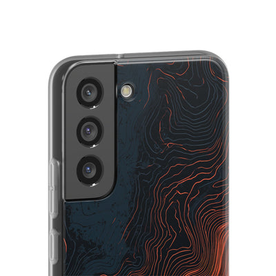 Black Lite Phone Case for Samsung - Volcanic Basalt Map