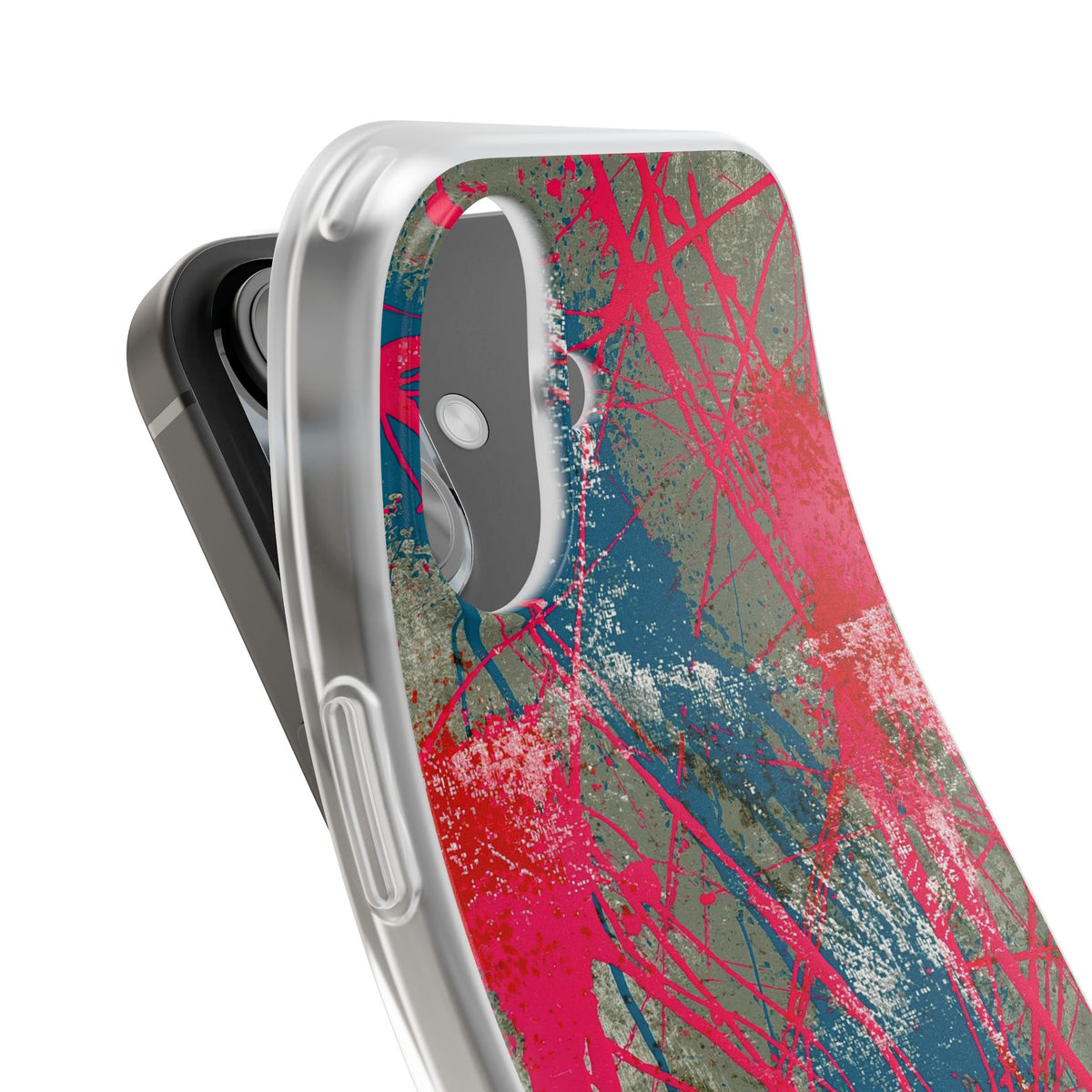Neon Static Drip · Lite Phone Case for iPhone ·  Pink