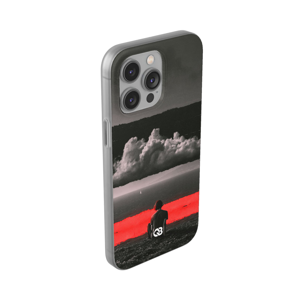 Crimson Horizon · Lite Phone Case for iPhone ·  Black