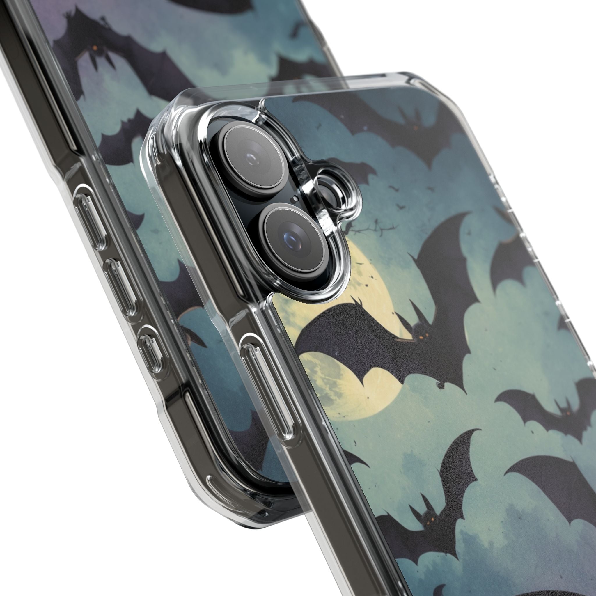 Glowing Bat Swarm iPhone 16 Plus Case - Impact