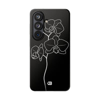 Black Lite Phone Case for Samsung - Noir Alabaster Orchid