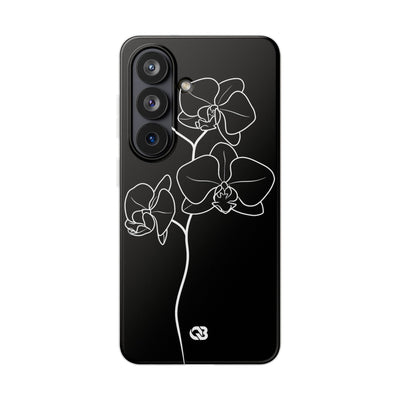 Black Lite Phone Case for Samsung - Noir Alabaster Orchid