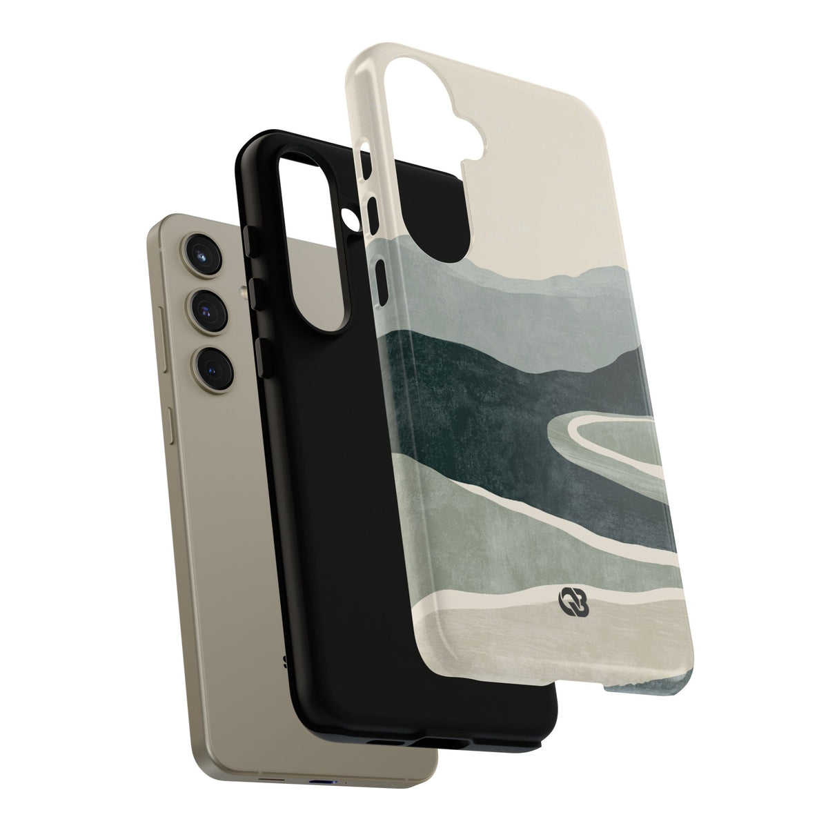 Muted Valley Vista · Tough Phone Case for Samsung · Green
