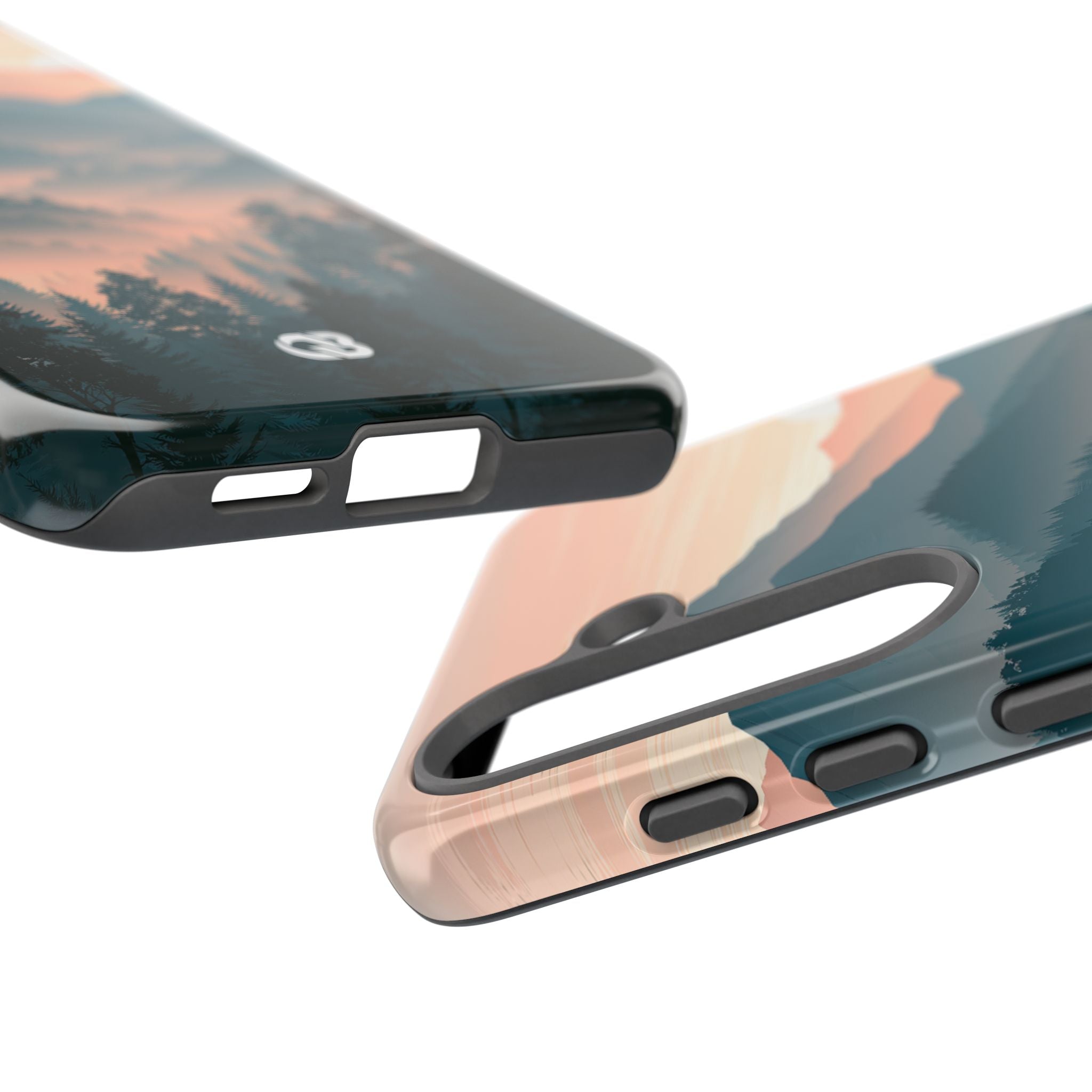 Teal Tough Phone Case for Samsung - Alpine Teal Horizon