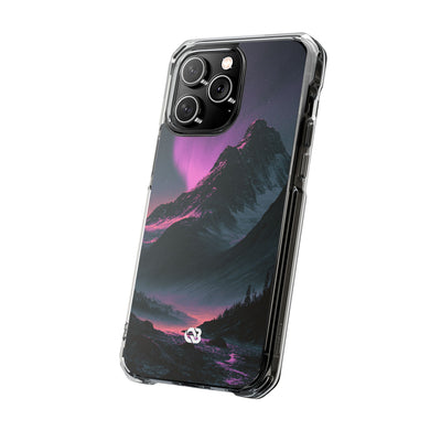 Arctic Aurora Summit · Clear Impact Magnetic Phone Case for iPhone · Black