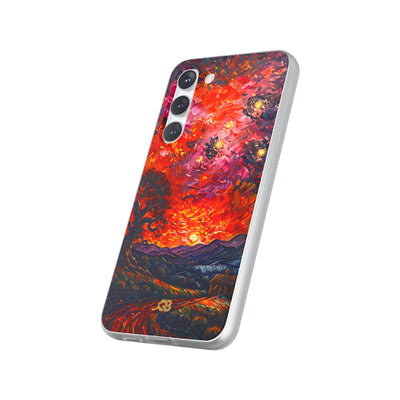 Molten Sky Tree · Soft Handyhülle für Samsung