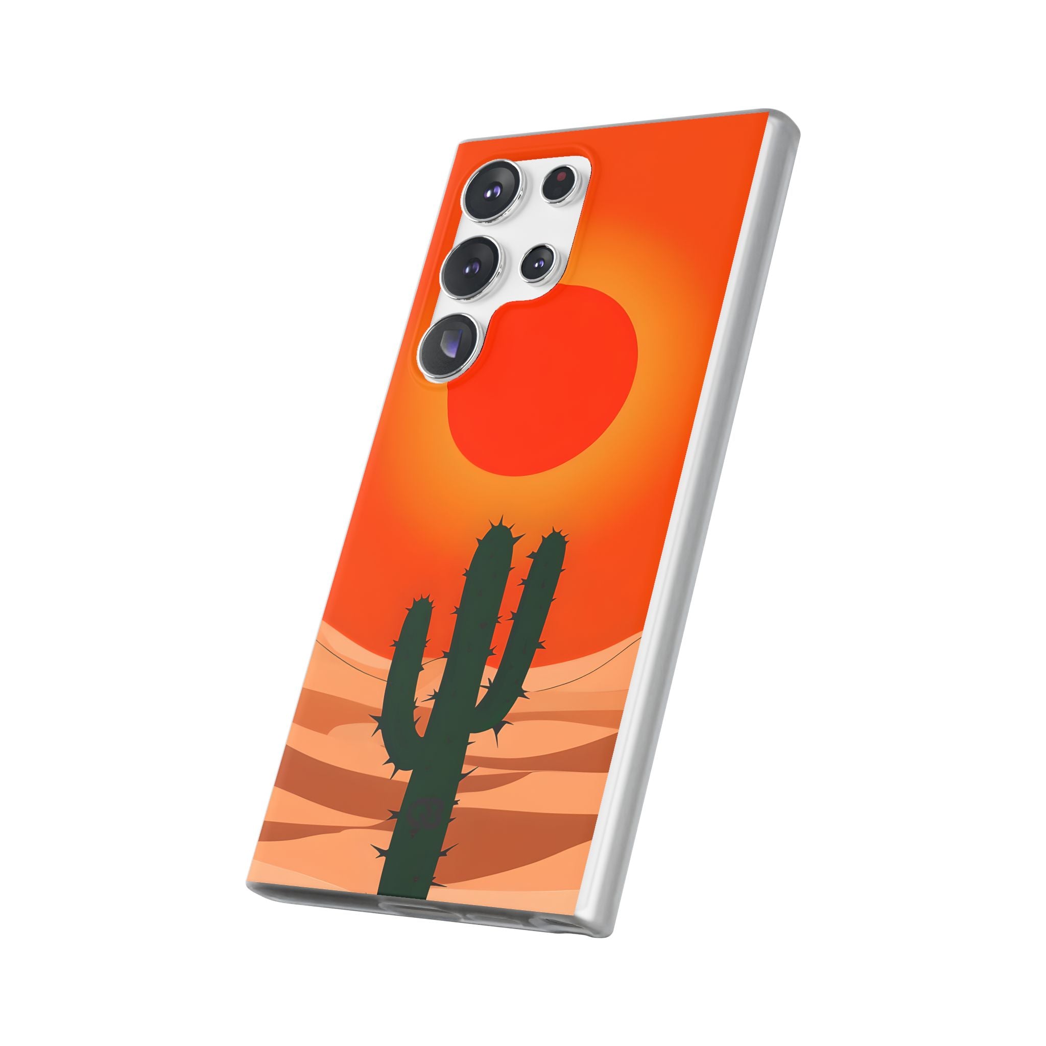 Scorched Saguaro Sunset · Soft Phone Case for Samsung
