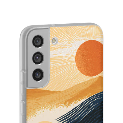 Blue Lite Phone Case for Samsung - Kyoto Cresting Tide