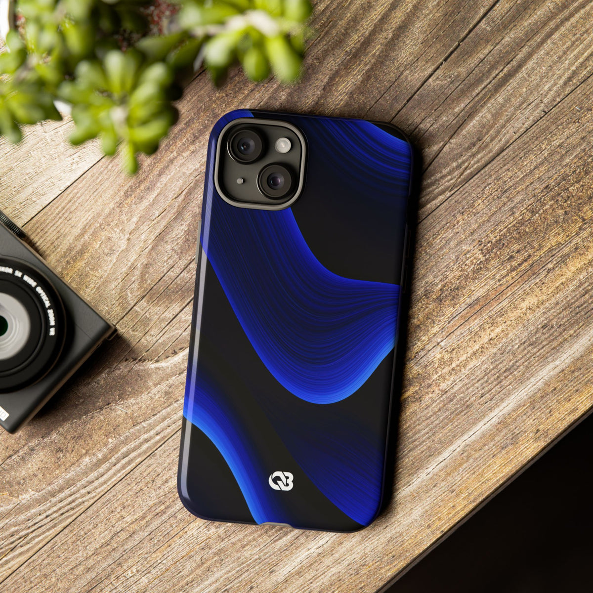 Cobalt Ridge Waves · Tough Phone Case for iPhone · Blue