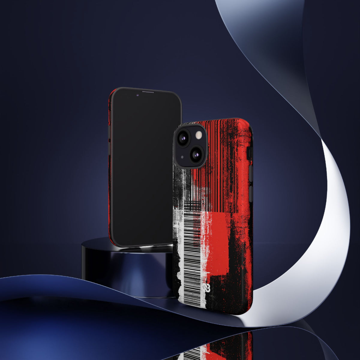 Distorted Barcode · Tough Phone Case for iPhone · Black