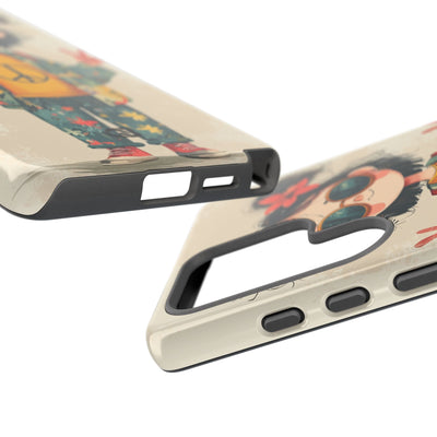 Retro Peace Girl · Tough Custodia per Samsung