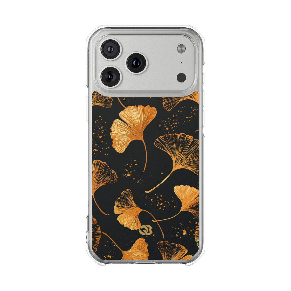 Gilded Ginkgo · Clear Impact Magnetic Phone Case for iPhone · Gold
