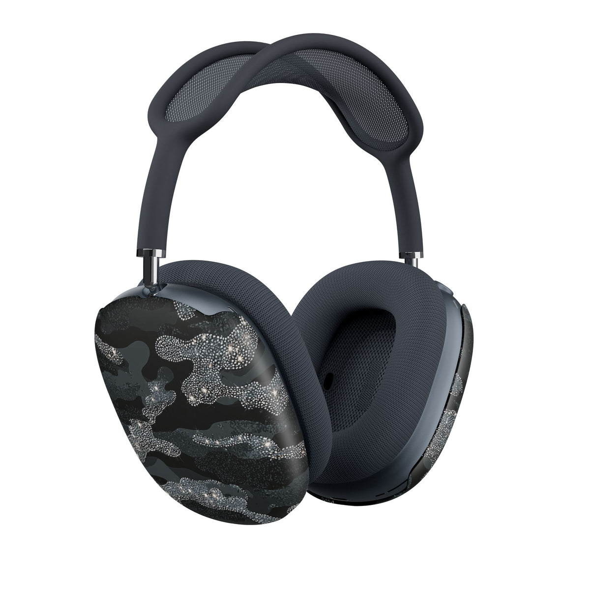 Glitter Shadow Camo · Hard Case for AirPods Max · Black
