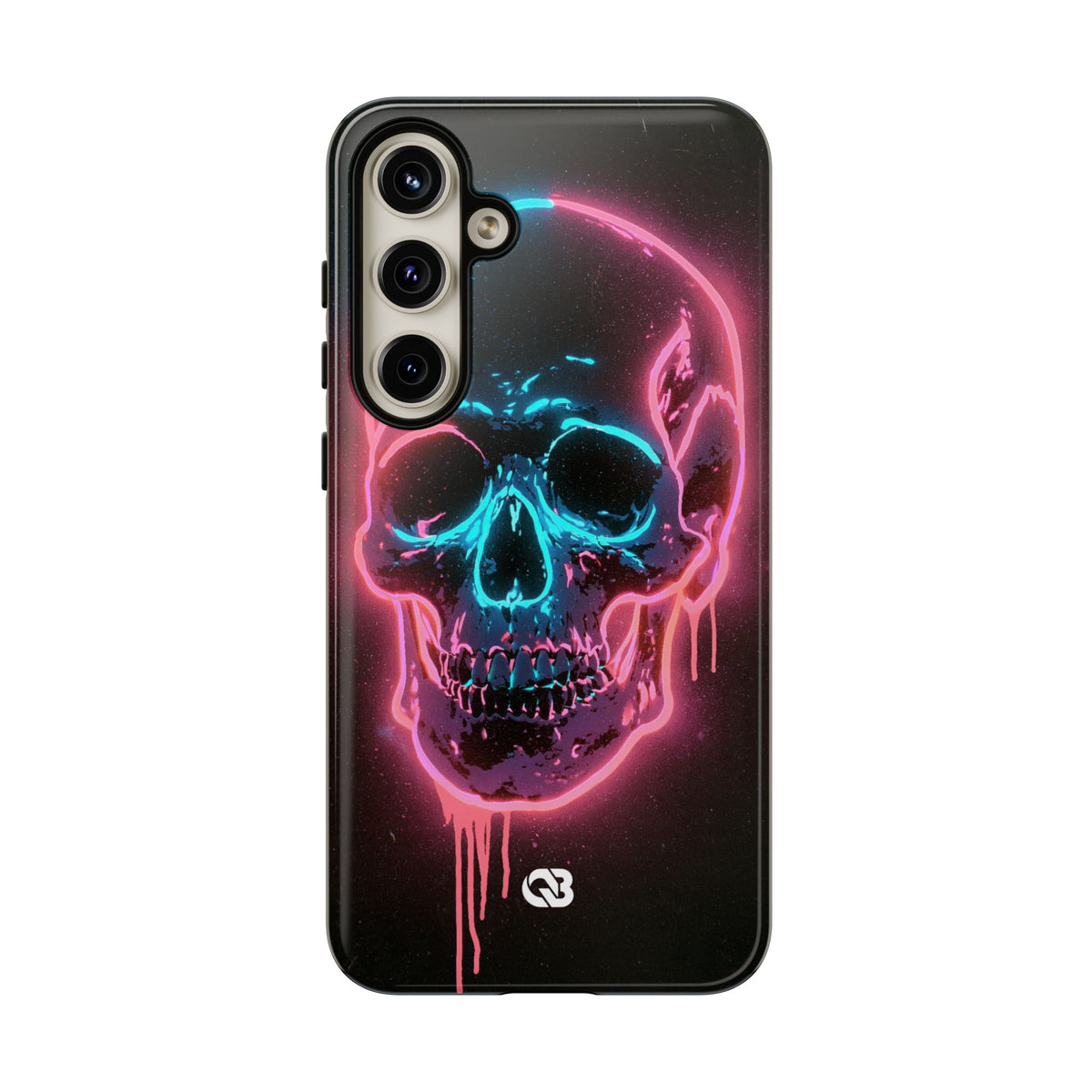 Neon Drip Skull · Tough Phone Case for Samsung · Black