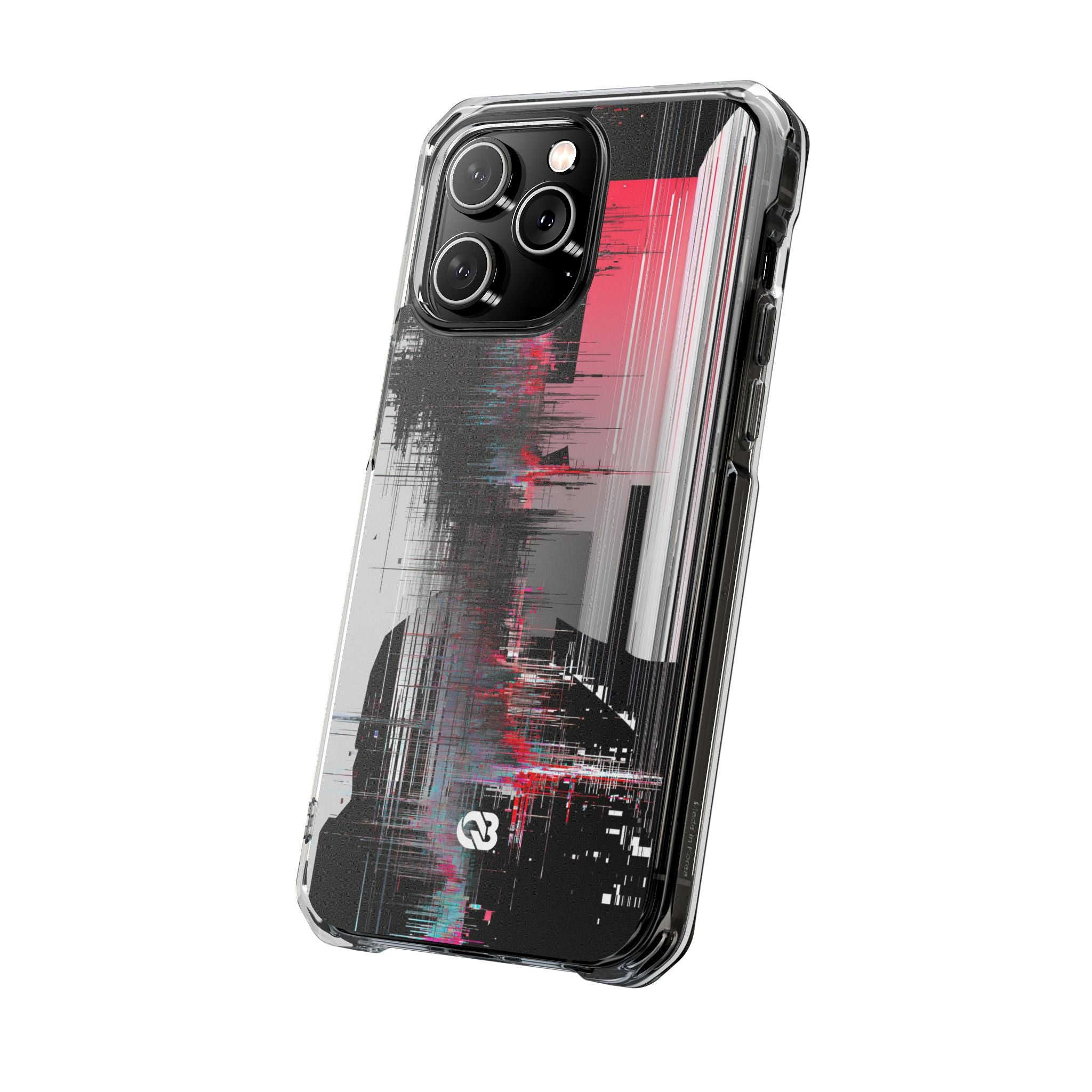 Black Impact MagSafe Phone Case for iPhone - Crimson Data Leak