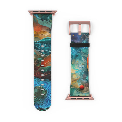 Solar Orbit Orange - Watch Band