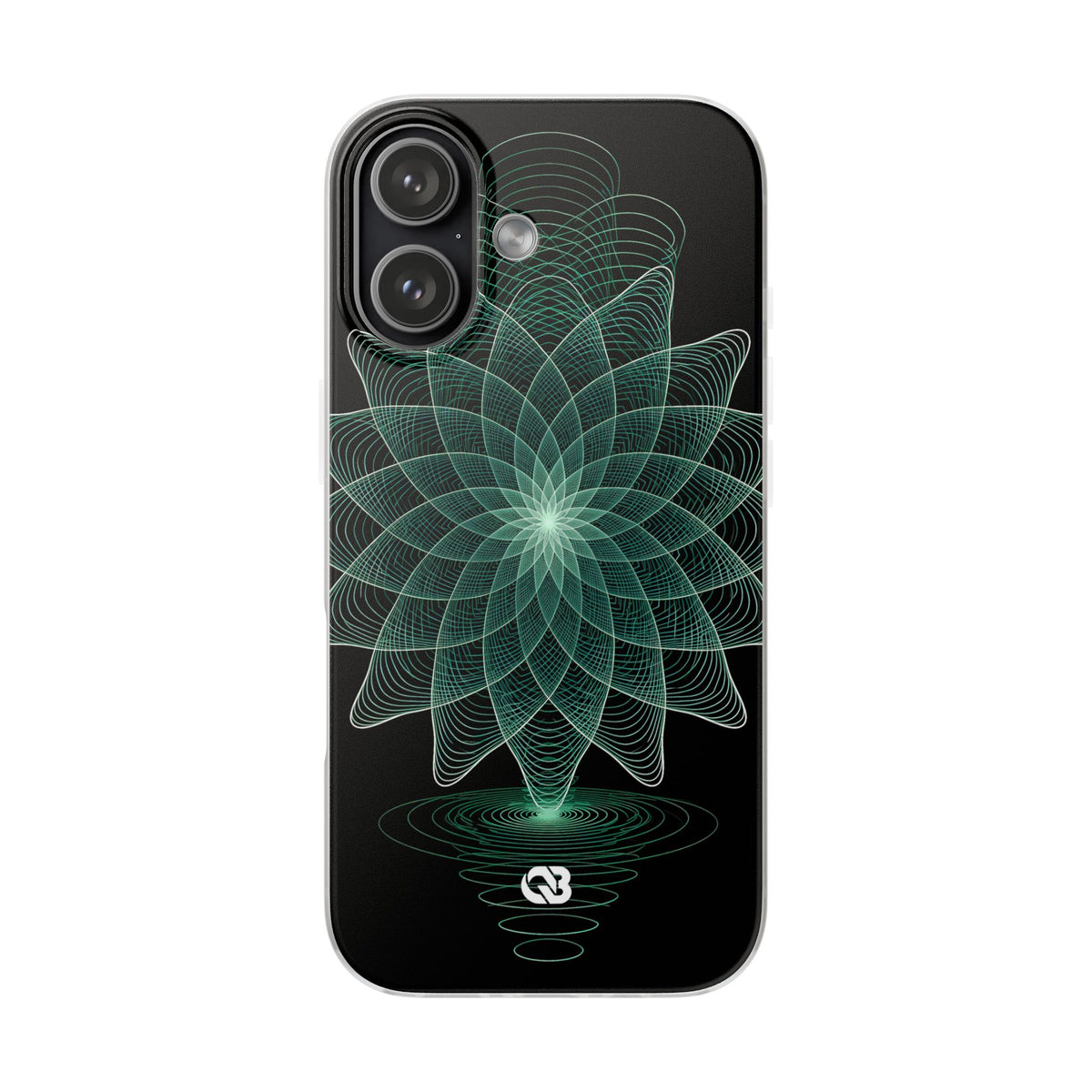 Verdant Harmonic Bloom · Lite Phone Case for iPhone ·  Black