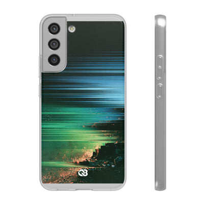 Digital Shoreline Drift · Lite Phone Case for Samsung · Teal
