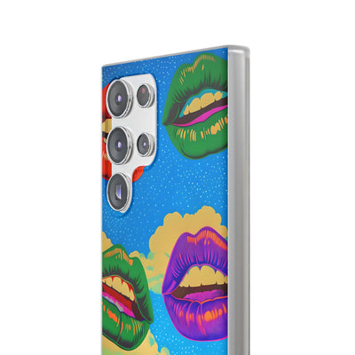 Electric Cosmic Lips · Soft Handyhülle für Samsung