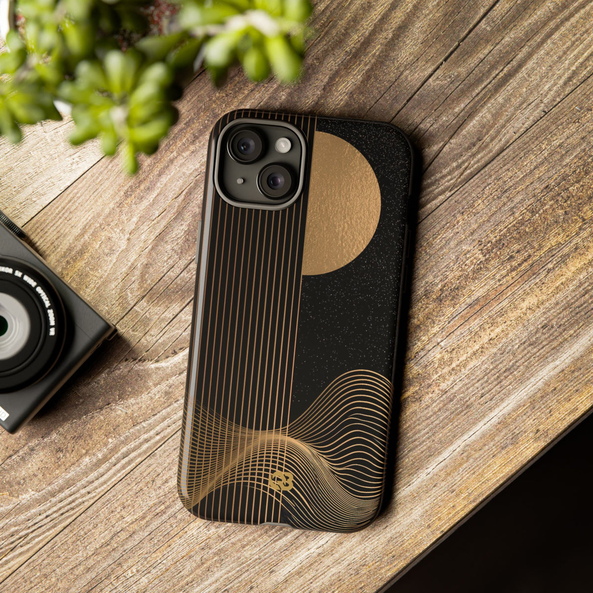 Lunar Topo Horizon · Tough Phone Case for iPhone · Black