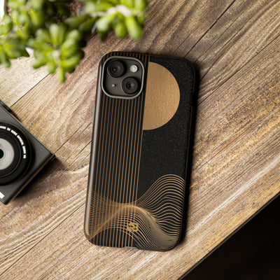 Lunar Topo Horizon · Tough Phone Case for iPhone · Black