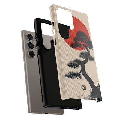 Beige Tough Phone Case for Samsung - Kyoto Crimson Pine