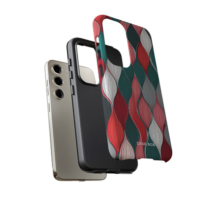 Leaf Cascade Teal Samsung S23 Case - Tough