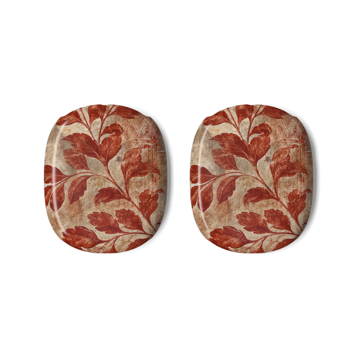 Terracotta Botanical Fresco · Hard Case for AirPods Max · Red