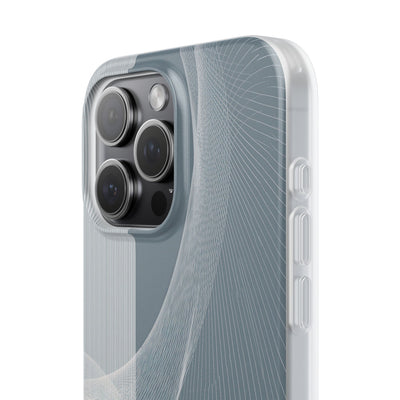 Grey Lite Phone Case for iPhone - Slate Mesh Horizon