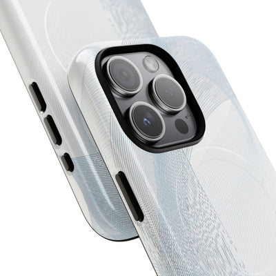 Glacial Contour Waves · Tough 2.0 Magnetic Phone Case for iPhone · White