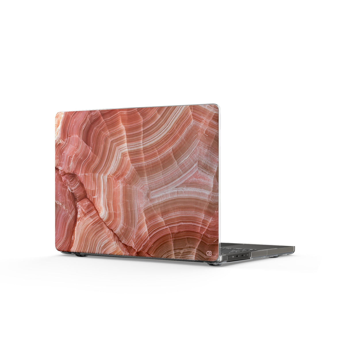 Blushing Rose Strata · Clear Hard Case for MacBook · Pink